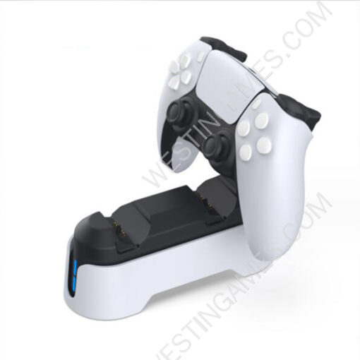 Dual Charging Fast Charger Dock Station with LED indicator for PS5 and Edge Controller - Image 2