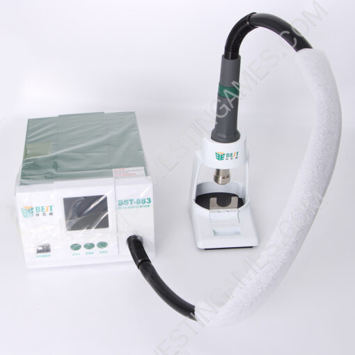 BST-863 Hot Air Rework Station Soldering Touch Screen LCD 1200W 220V For Phone CPU PCB Windmill Stand - Image 2