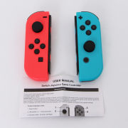 Wireless Bluetooth L/R Joycon Game Controller Support Fitness Ring with Hand Wrist for NS Switch - Red and Blue 04