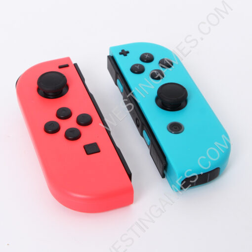 Wireless Bluetooth L/R Joycon Game Controller Support Fitness Ring with Hand Wrist for NS Switch - Red and Blue - Image 5
