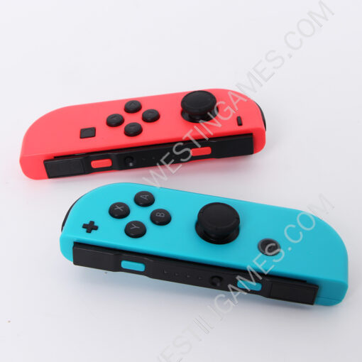 Wireless Bluetooth L/R Joycon Game Controller Support Fitness Ring with Hand Wrist for NS Switch - Red and Blue - Image 6