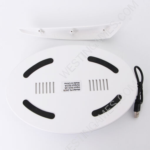 2in1 Vertical Cooler Cooling Base Stand with LED RGB Light for PS5 Console - White - Image 4