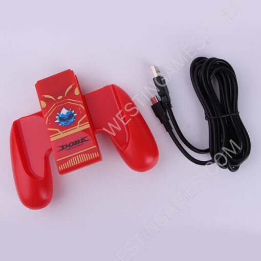 Handle Grip Convenient Handle Charging Handle Game Accessories TNS-880 for Switch OLED Left and Right Handles - Red - Image 2