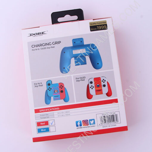 Handle Grip Convenient Handle Charging Handle Game Accessories TNS-880 for Switch OLED Left and Right Handles - Red - Image 4