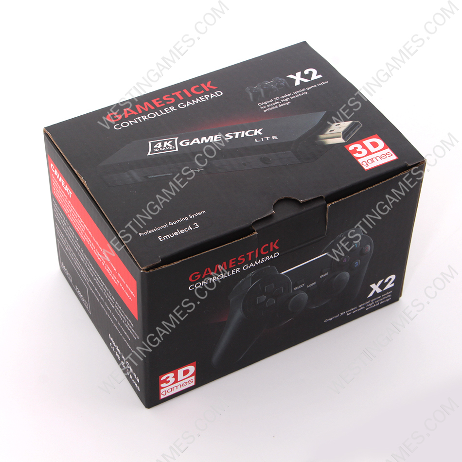 Retro Video Game Stick X2 64G 37000 Games with Dual controller For Portable Retro TV Game Consoles 4K
