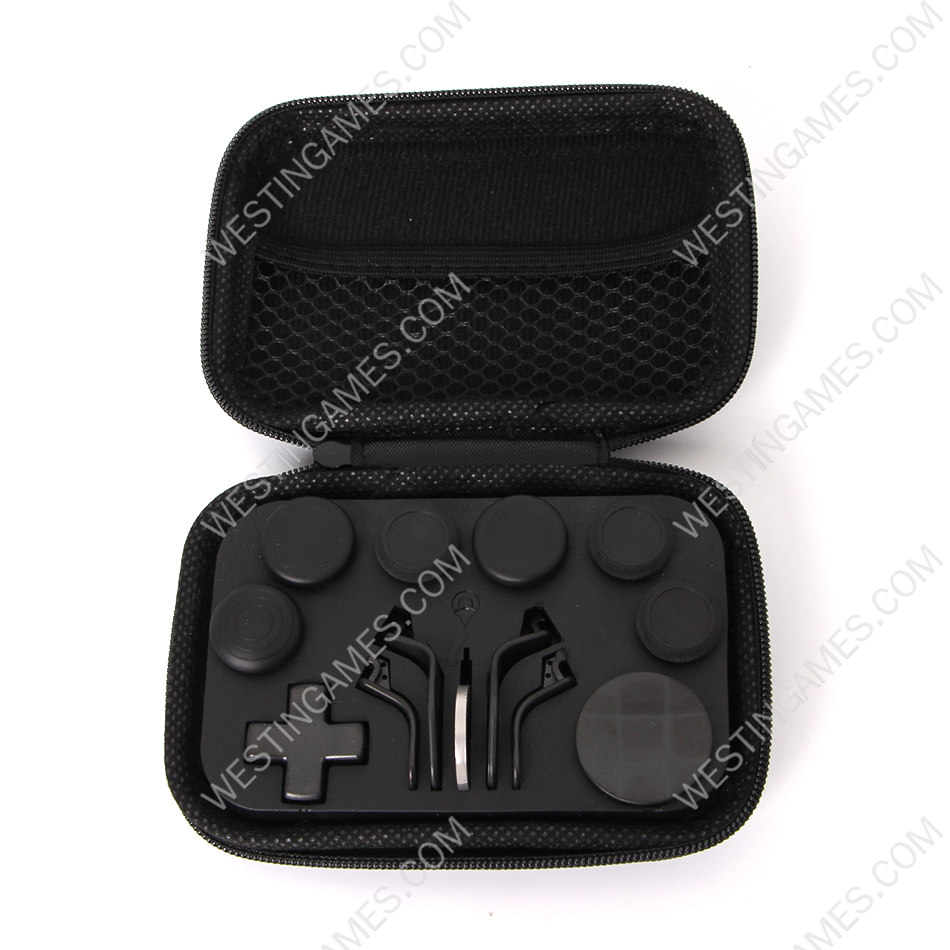 Charming Tour 12Pcs Swap Thumbsticks Grips Metal Magnetic Stick Set for XBOX ONE Elite 2 Controller - Black - Image 2