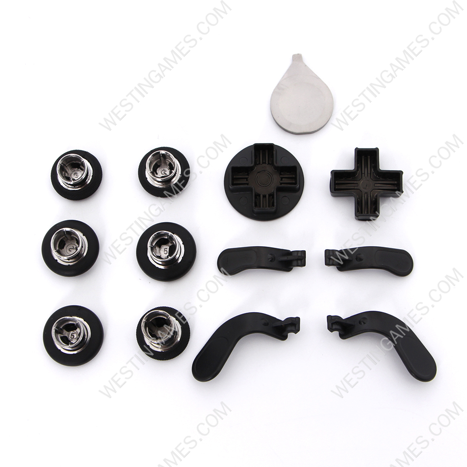 Charming Tour 12Pcs Swap Thumbsticks Grips Metal Magnetic Stick Set for XBOX ONE Elite 2 Controller - Black - Image 6