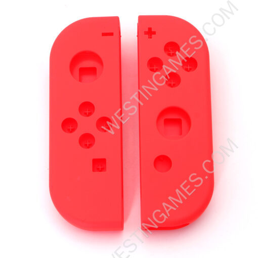 Original Left and Right Housing Cover Case Set for Nintendo Switch Joy-con - Fluorescent Red - Image 2