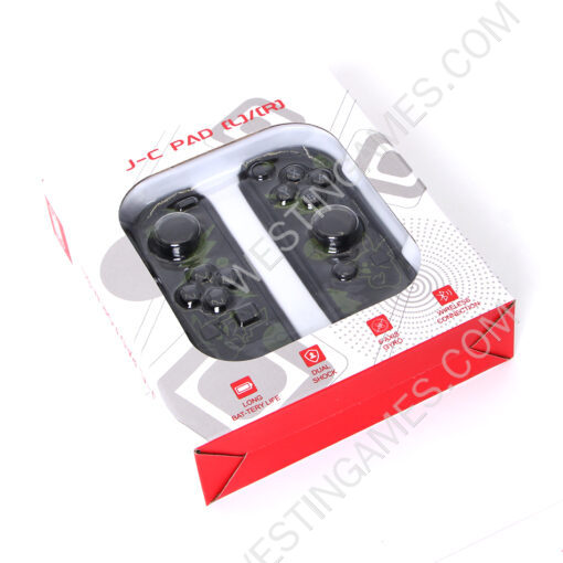 New Wireless Gamepad Left and Right Controller Support Turbo and RGB Light for Switch Joycon - Transparet Pika