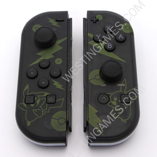 New Wireless Gamepad Left and Right Controller Support Turbo and RGB Light for Switch Joycon - Transparet Pika - Image 2