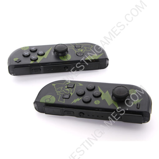 New Wireless Gamepad Left and Right Controller Support Turbo and RGB Light for Switch Joycon - Transparet Pika - Image 4
