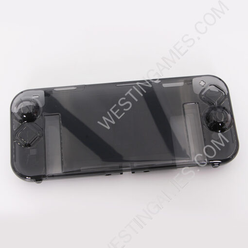 Complete Transparent Crystal Protecting Cover Case for Nintendo Switch - Clear Black - Image 2
