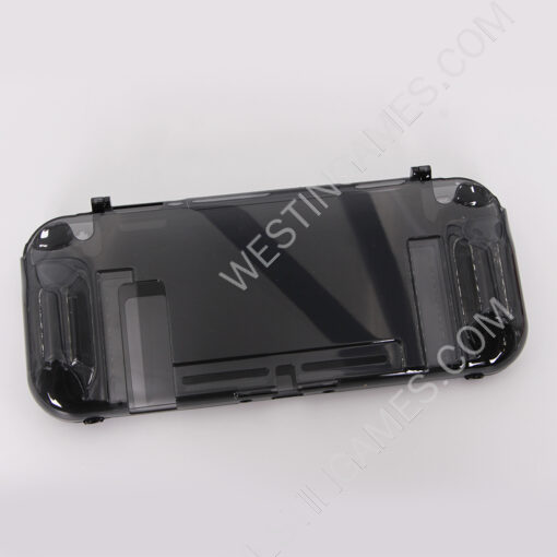 Complete Transparent Crystal Protecting Cover Case for Nintendo Switch - Clear Black - Image 3