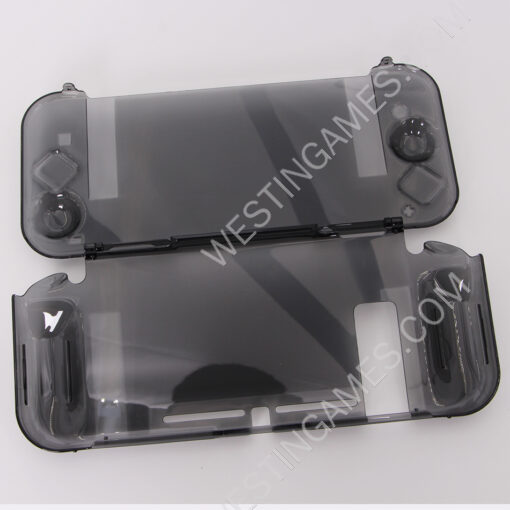 Complete Transparent Crystal Protecting Cover Case for Nintendo Switch - Clear Black - Image 6