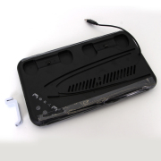 PS5/PS5Slim Universal Console Cooling Charging Base E-Sports Colorful RGB Lighting Bracket with Headphone Hanger Black TP5-3557 06