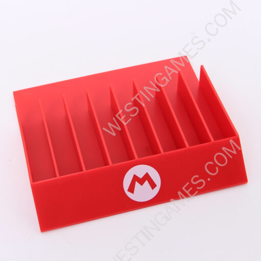 8in1 8 CD Game Disc Storage Seat Stand for PS4/PS5 Red Mario M - Image 2