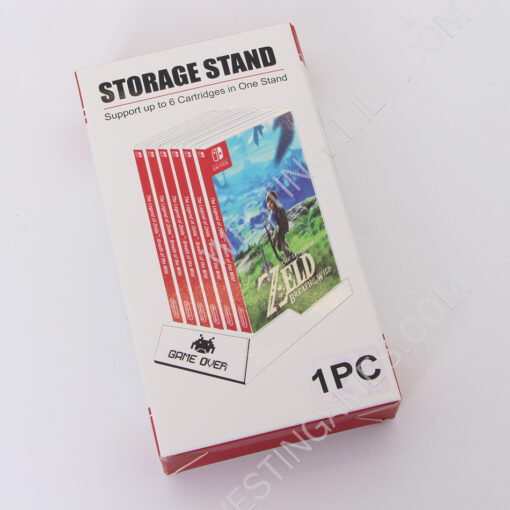 6 Game Disc Storage Seat Gamebox Stand for Switch oled and Switch Lite Red Mario M - Image 6