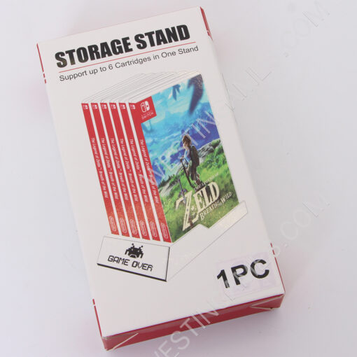 6 Game Disc Storage Seat Gamebox Stand for Switch oled and Switch Lite Green Leaf - Image 6