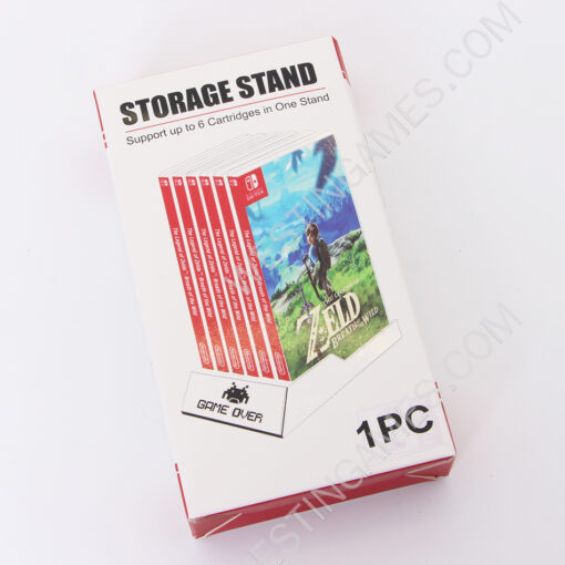 6 Game Disc Storage Seat Gamebox Stand for Switch oled and Switch Lite White Mario Limited - Image 6