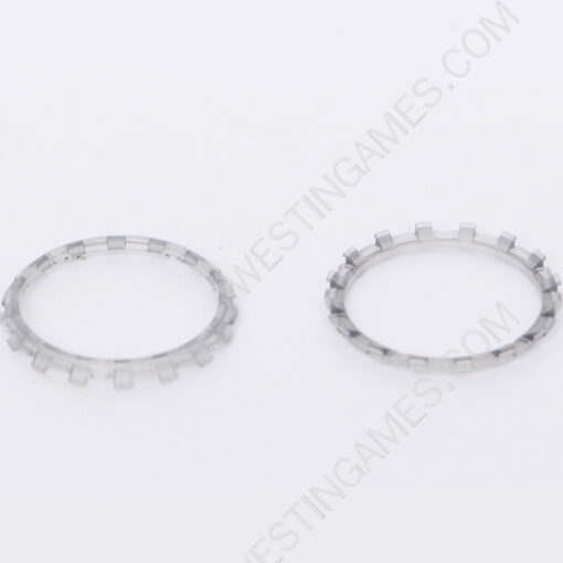 Analog Thumbstick Accent Rings Replacement Parts For PS5 Controller - Clear Grey - Image 2