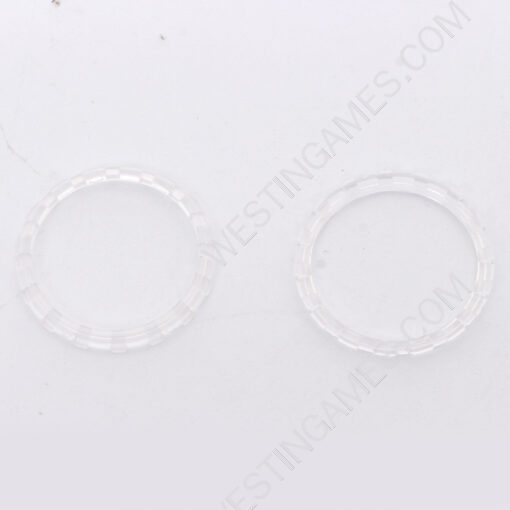 Analog Thumbstick Accent Rings Replacement Parts For PS5 Controller - Clear White