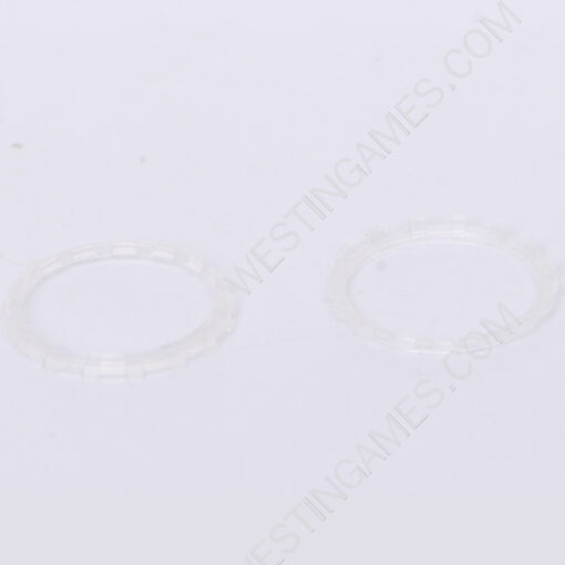 Analog Thumbstick Accent Rings Replacement Parts For PS5 Controller - Clear White - Image 2