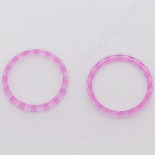 Analog Thumbstick Accent Rings Replacement Parts For PS5 Controller - Clear Purple