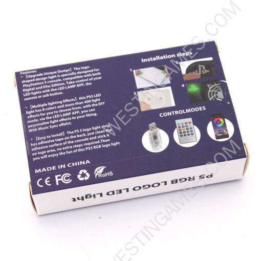 PS Logo Led RGB Light Bar Ring Lights Android/IOS/APP/USB Remote Control for PS5 - Image 2
