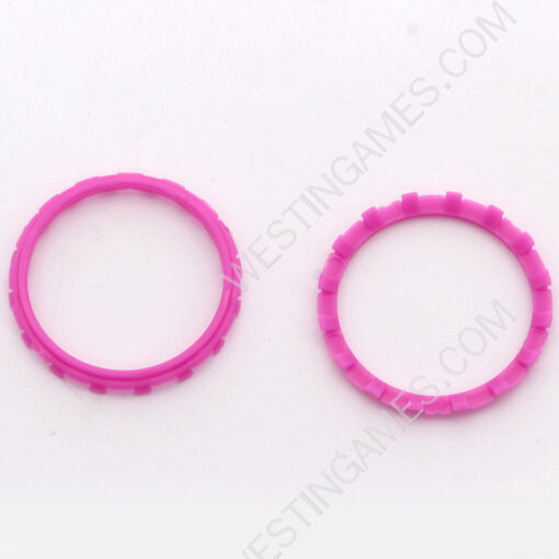 Analog Thumbstick Accent Rings Replacement Parts For PS5 Controller - Rose Red