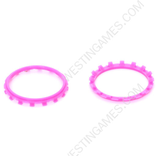 Analog Thumbstick Accent Rings Replacement Parts For PS5 Controller - Rose Red - Image 2