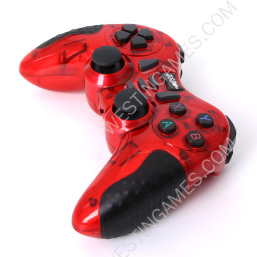 2.4GHz Wireless Game Controller Joystick For PS3 PC Super Console X Pro /TV Box - Red - Image 5