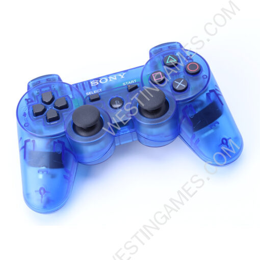 Dual Shock DualShock 3 Wireless Bluetooth Controller for PS3 Transparent Blue