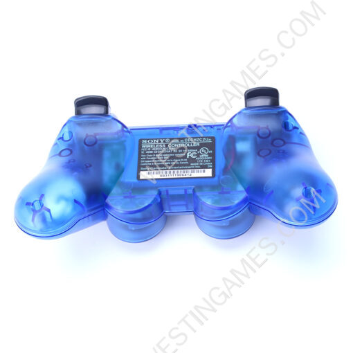 Dual Shock DualShock 3 Wireless Bluetooth Controller for PS3 Transparent Blue - Image 3
