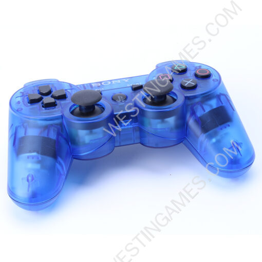 Dual Shock DualShock 3 Wireless Bluetooth Controller for PS3 Transparent Blue - Image 5