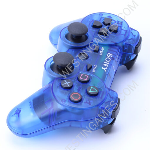 Dual Shock DualShock 3 Wireless Bluetooth Controller for PS3 Transparent Blue - Image 6