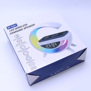 Big G Shape Wireless Charger Type-c Fast Charging with Speaker Smart Dock RGB Phone Charger Stand