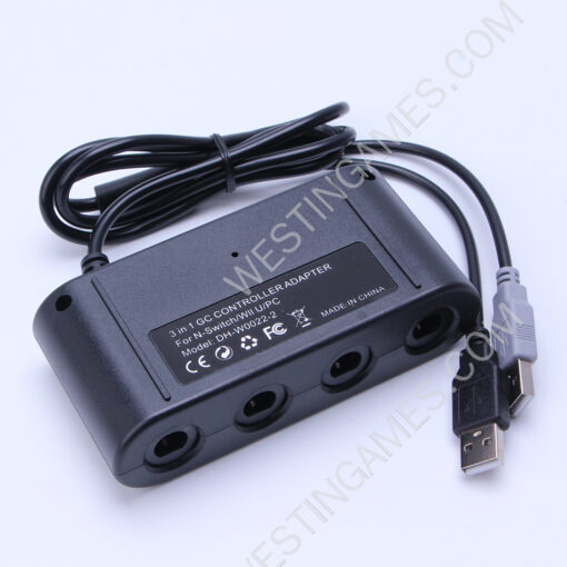 3in1 New Gamecube NGC Controller Adapter to WII U PC Switch Gamepad Converter with Turbo - Image 5
