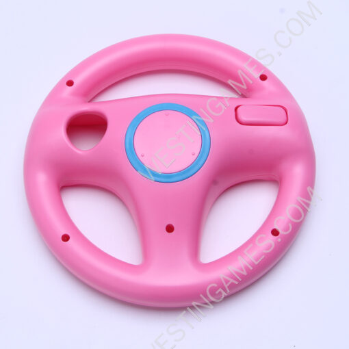 Game Racing Steering Wheel for Nintendo Wii Kart Racing Games Controller Pink - Image 2