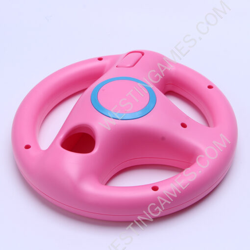 Game Racing Steering Wheel for Nintendo Wii Kart Racing Games Controller Pink - Image 4