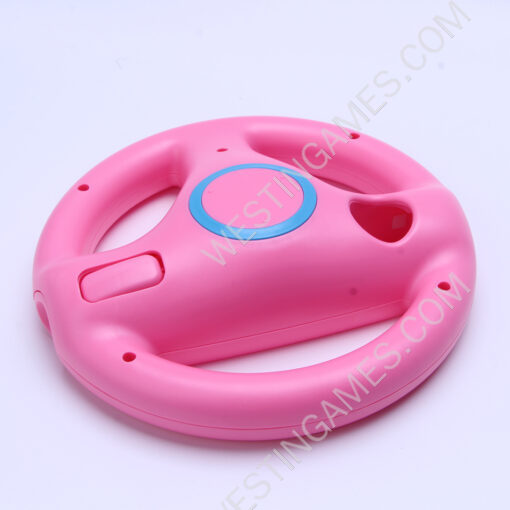 Game Racing Steering Wheel for Nintendo Wii Kart Racing Games Controller Pink - Image 5