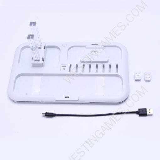 Multi-function RGB Vertical Stand With Card Storage and Controller Charging Station Base For Switch and oled White - Image 3