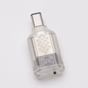 Wireless Blueretro Bluetooth Adapter for Nintendo GameCube NGC Console Compatible with PS5 PS4 Game Controller Clear White 02