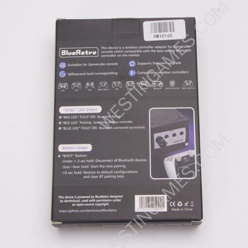 Wireless Blueretro Bluetooth Adapter for Nintendo GameCube NGC Console Compatible with PS5 PS4 Game Controller Clear White - Image 6
