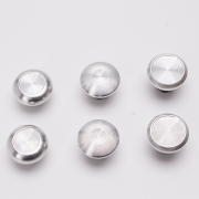 6Pcs Metal Thumbsticks Analog Joystick Replacement for PS5 Edge Controller Silver 02
