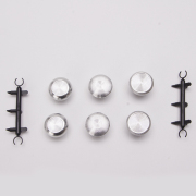 6Pcs Metal Thumbsticks Analog Joystick Replacement for PS5 Edge Controller Silver 03