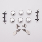 6Pcs Metal Thumbsticks Analog Joystick Replacement for PS5 Edge Controller Silver 04