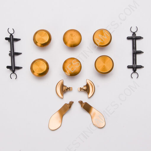 6Pcs Metal Thumbsticks Analog Joystick Replacement for PS5 Edge Controller Gold - Image 6