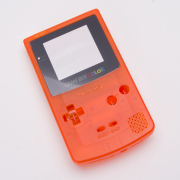 Clear Complete Housing Shell Cover Case Replacement for Gameboy GBC GB Color - Clear Orange
