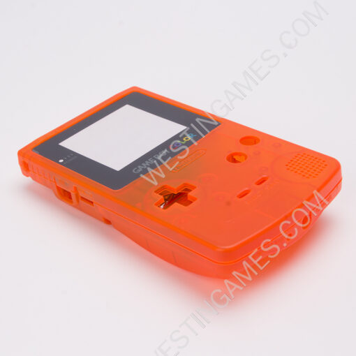 Clear Complete Housing Shell Cover Case Replacement for Gameboy GBC GB Color - Clear Orange - Image 4