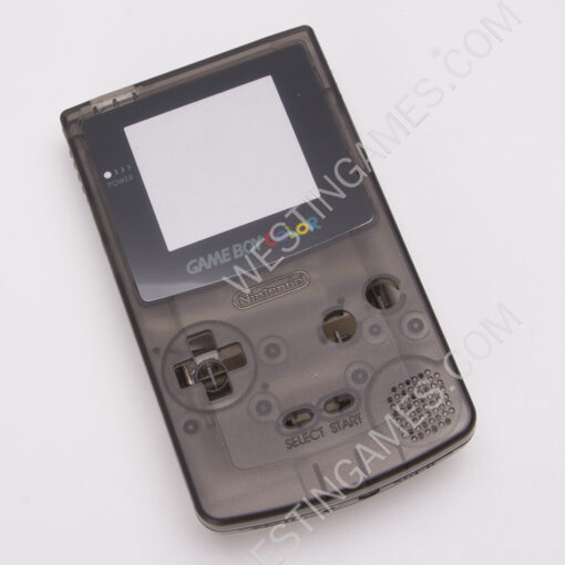 Clear Complete Housing Shell Cover Case Replacement for Gameboy GBC GB Color - Clear Black